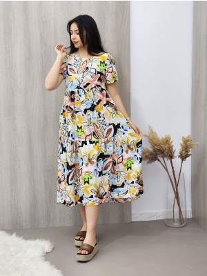 Robe courte imprimé