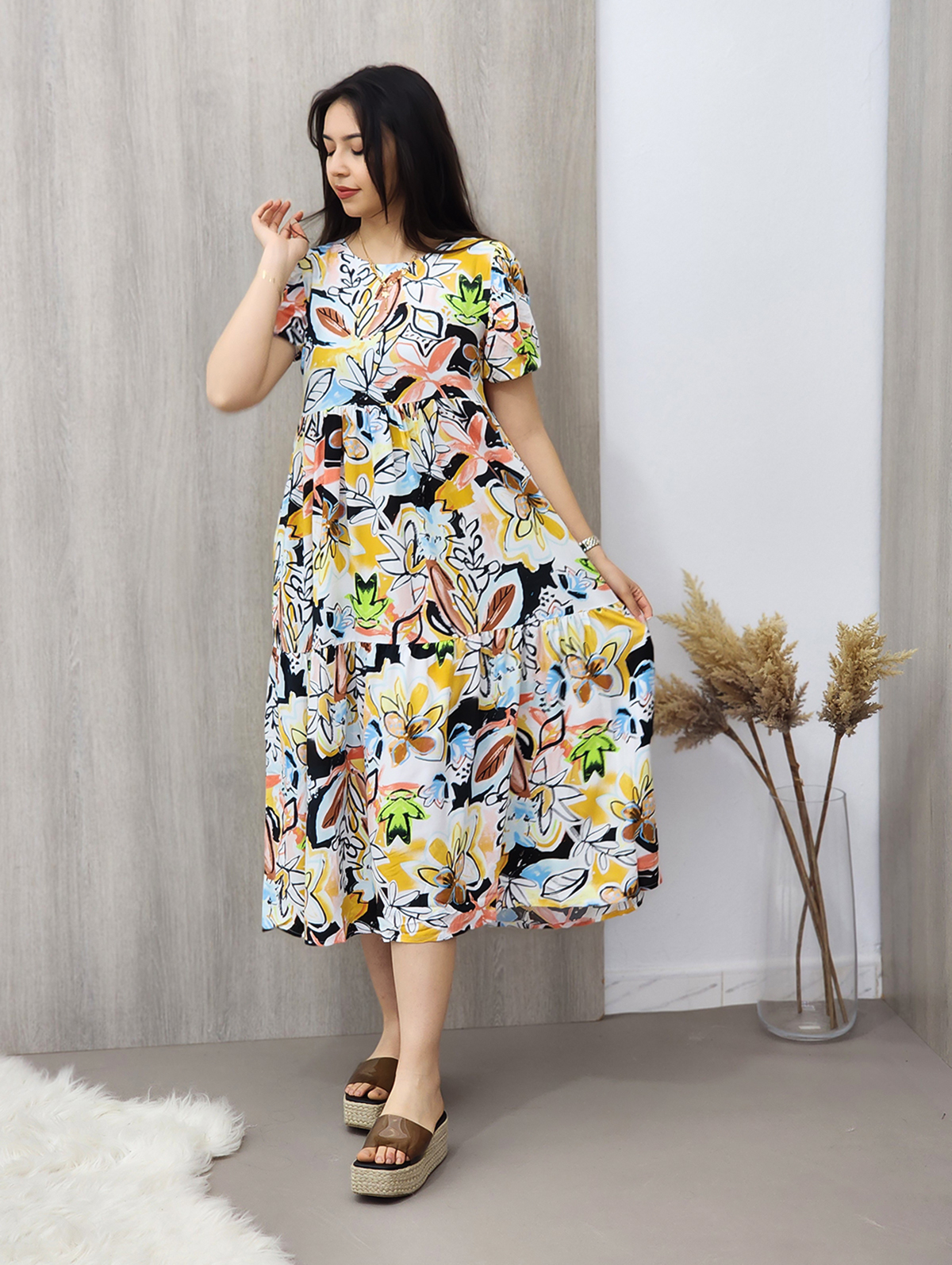 Robe courte imprimé