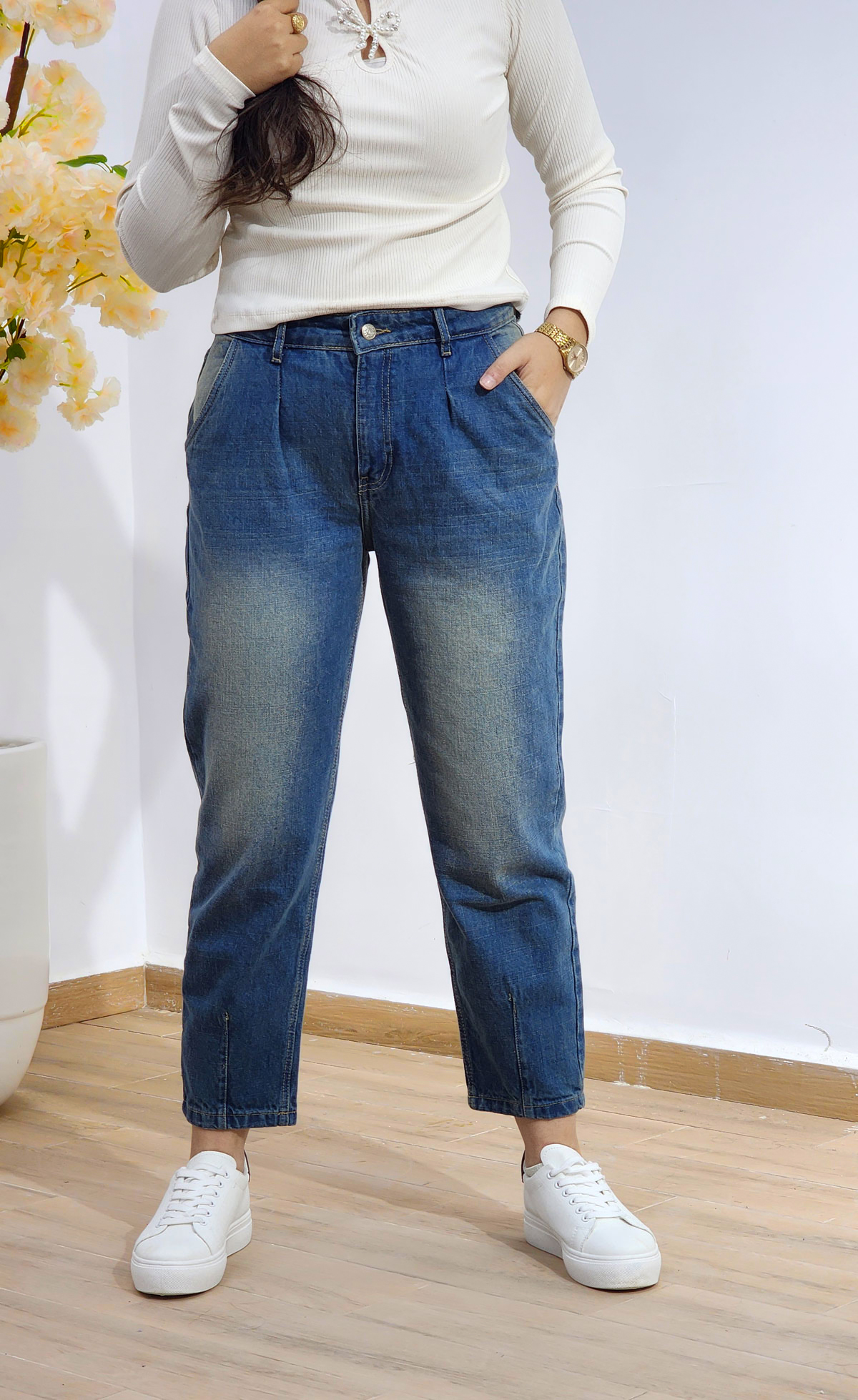 Jean slouchy Grande Taille